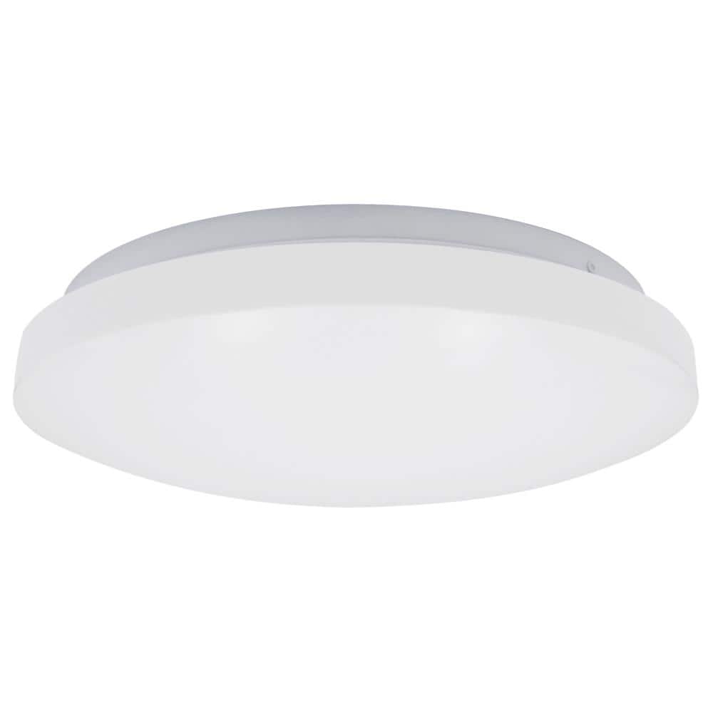 1-Light 13 in. White LED Interior Flush Mount Ceiling Light, Dimmable - Hercitys