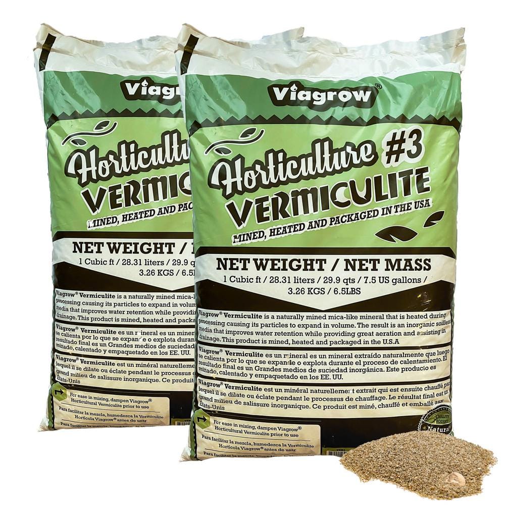 1 cu. ft. 7.5 Gal./28.25 l Horticultural Vermiculite (2-Pack) - Hercitys