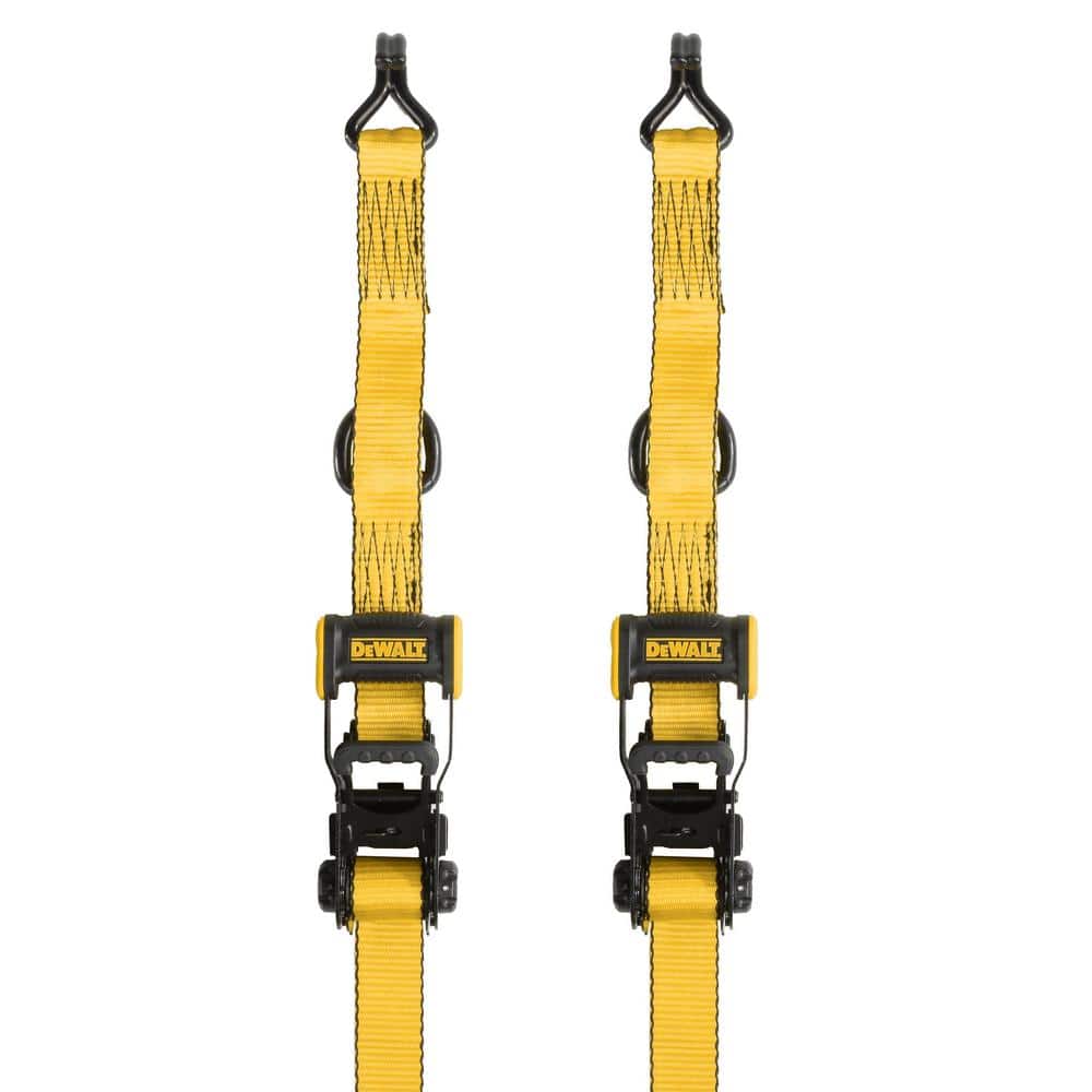 1.5 in. x 16 ft. Ratchet Tie-Down Straps 5000 lbs. Break Strenght (2-Pack) - Hercitys