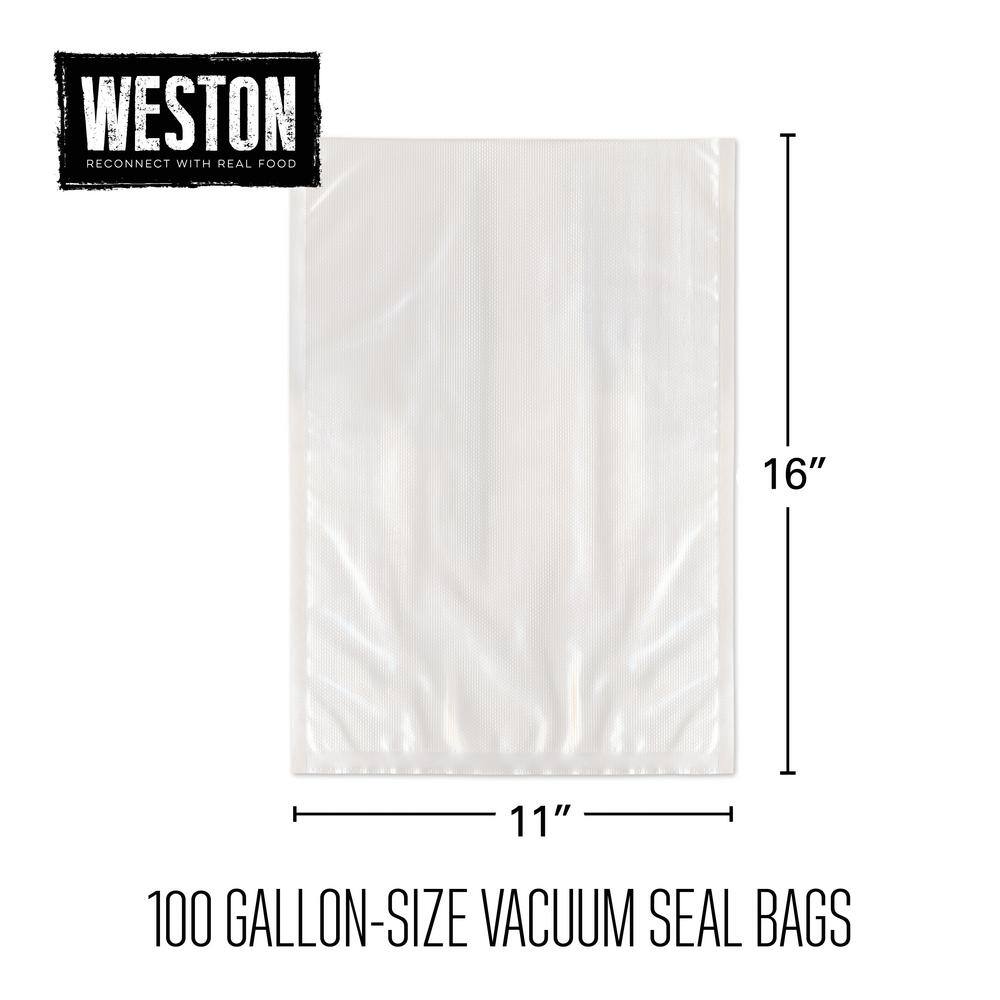 11 in. x 16 in. Vacuum Sealer Bags (100-Pack) - Hercitys