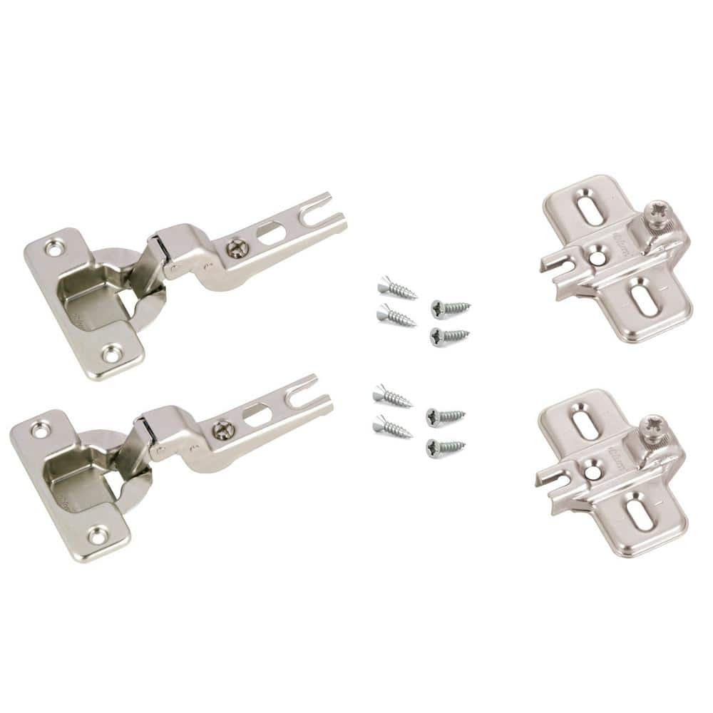 (2-Pack) Modul Series 35 mm Spring Closing Inset for Frameless Cabinet Hinge - Hercitys