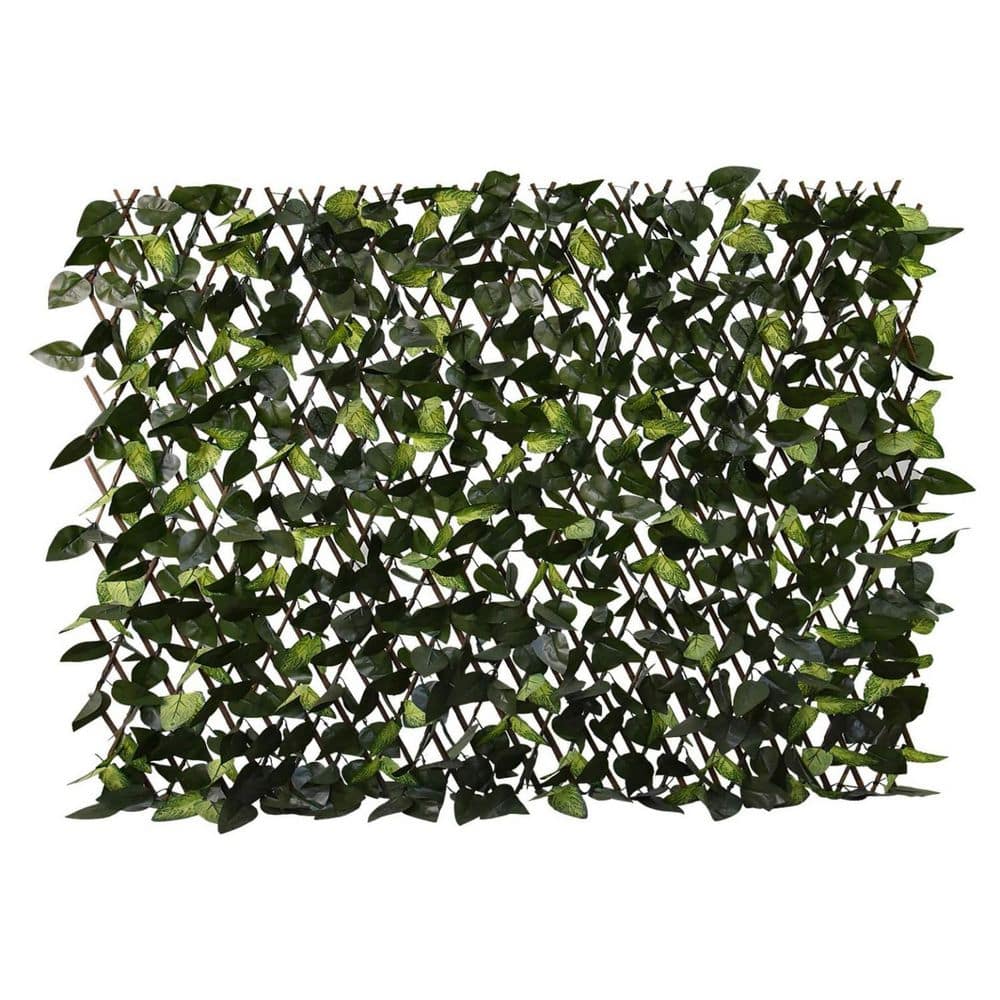 22 in. L x 120 in. W Mint Expandable Fence Privacy Screen for Balcony Patio Outdoor - Hercitys