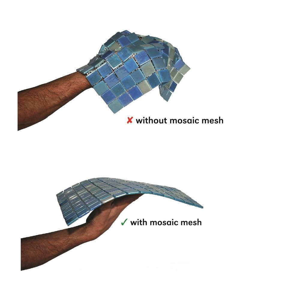 12 in. x 12 in. Adhesive Mosaic Mesh Backer Suppor and Leveler (5-PacK) - Hercitys