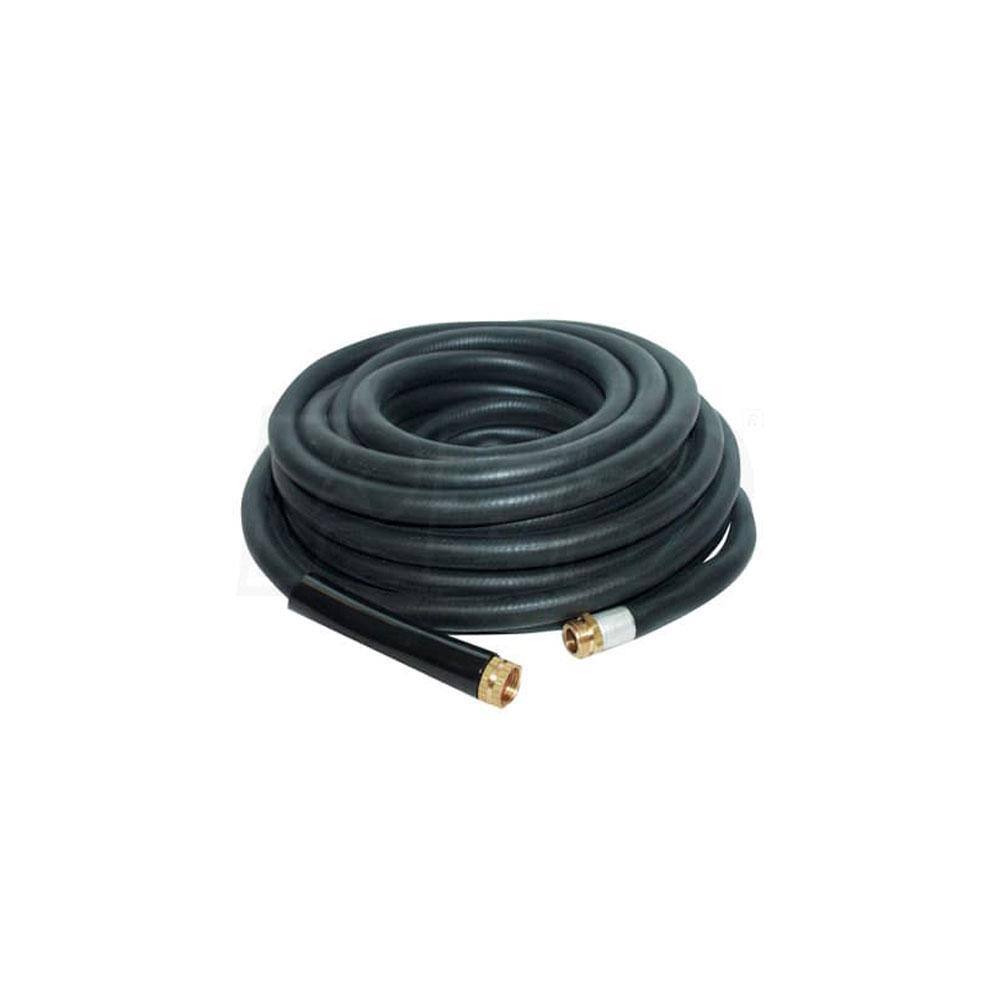 0.75 in. Dia x 100 ft. Industrial Rubber Garden Water Hose with Brass Fittings - Hercitys