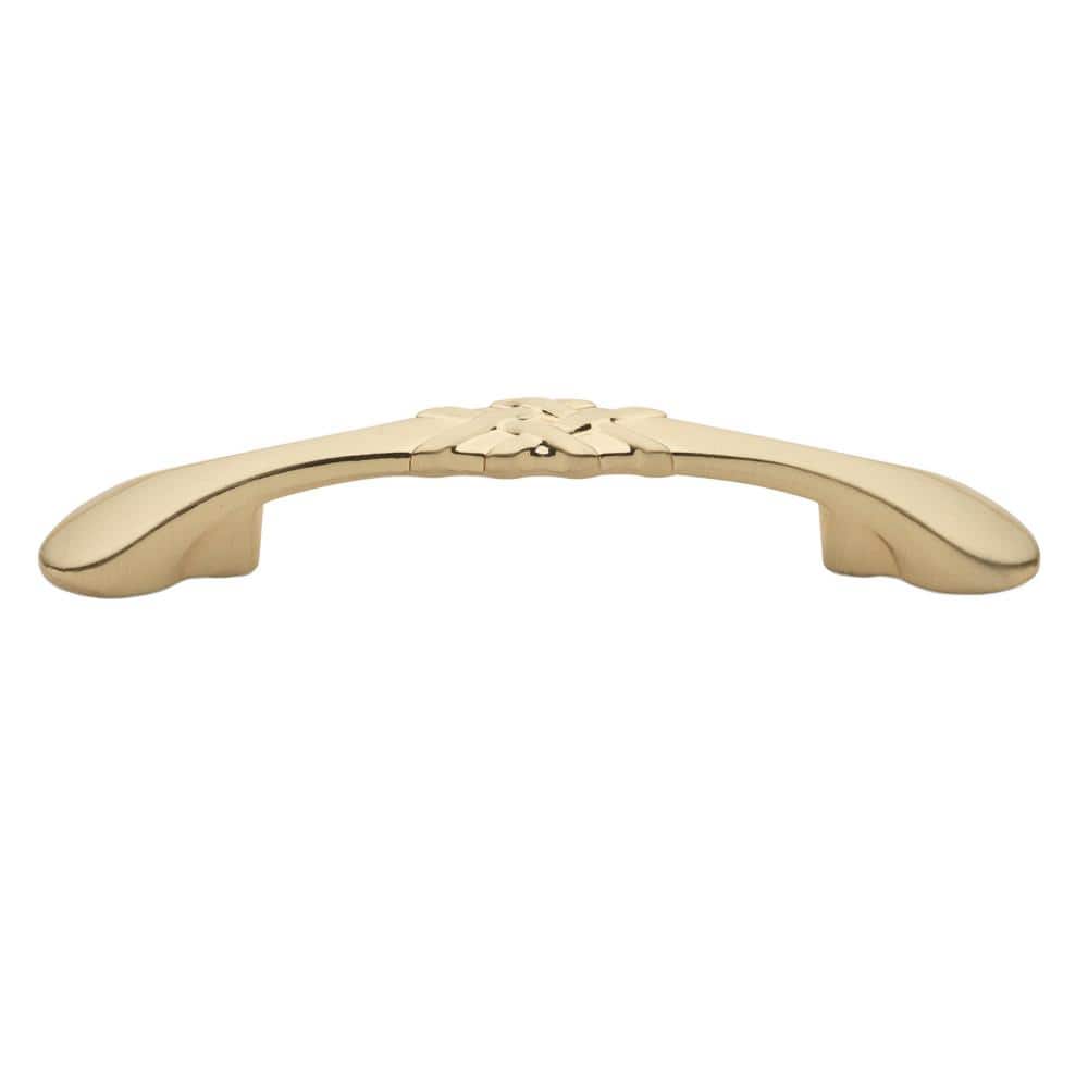 3 in. (76.2 mm) Center-to-Center Champagne Gold Braided Bar Pulls (10-Pack ) - Hercitys