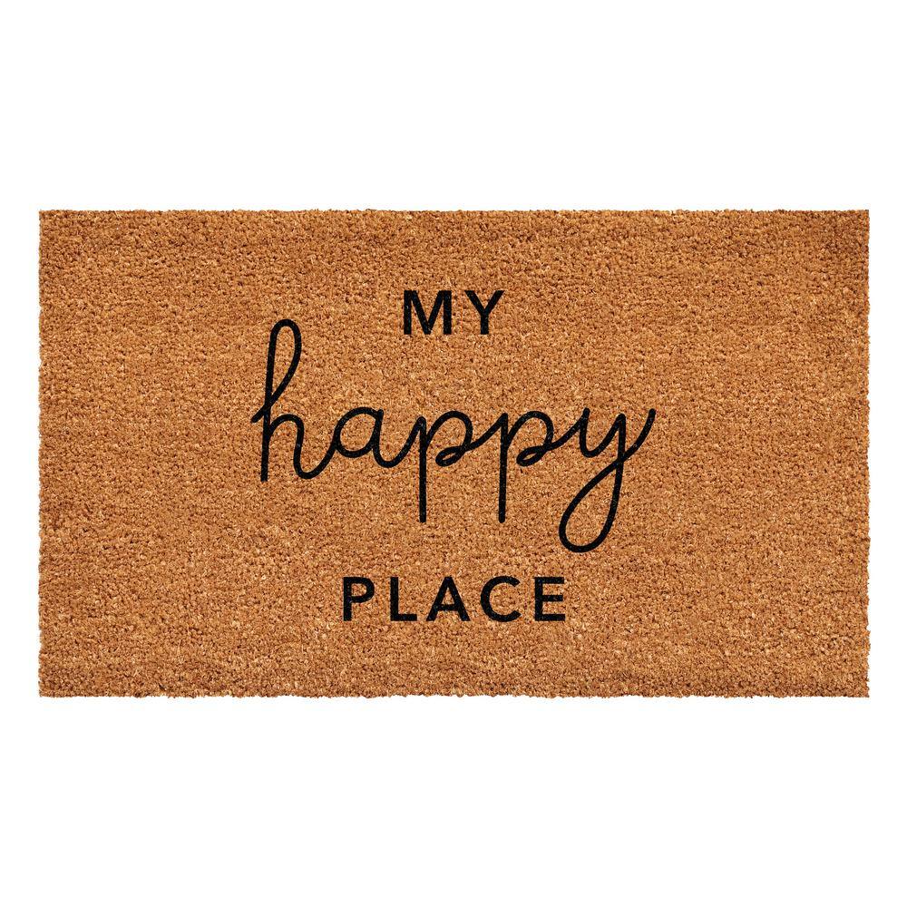 24 in. x 36 in. My Happy Place Doormat - Hercitys