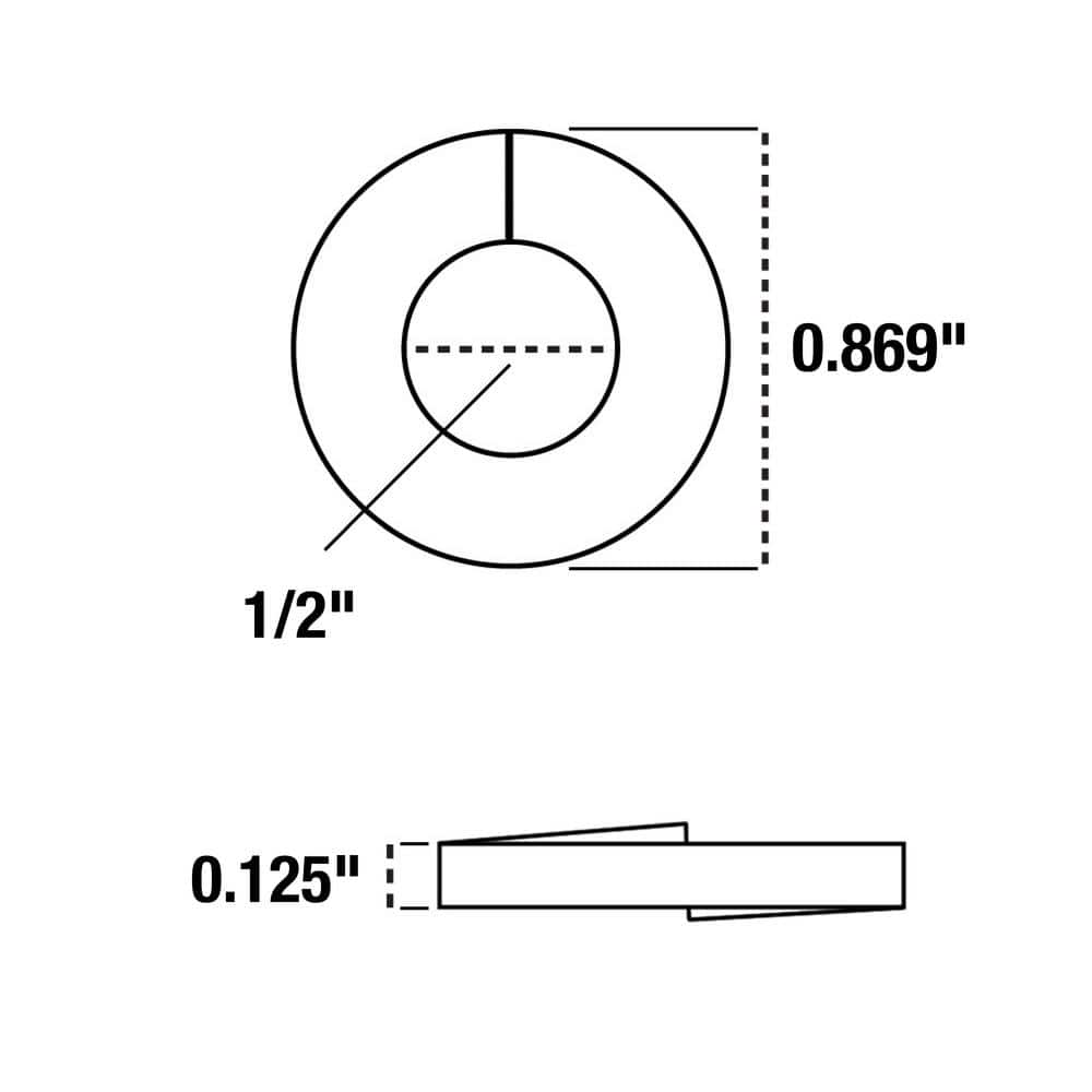 1/2 in. Galvanized Lock Washer (50-Pack) - Hercitys