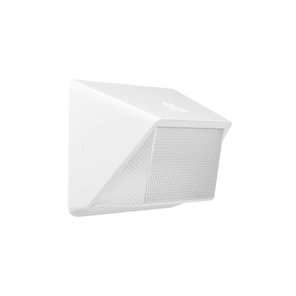 175W Equivalent Integrated LED White Dusk to Dawn Commercial Refractor Wall Pack Light, 6500 Lumens, 4000K - Hercitys