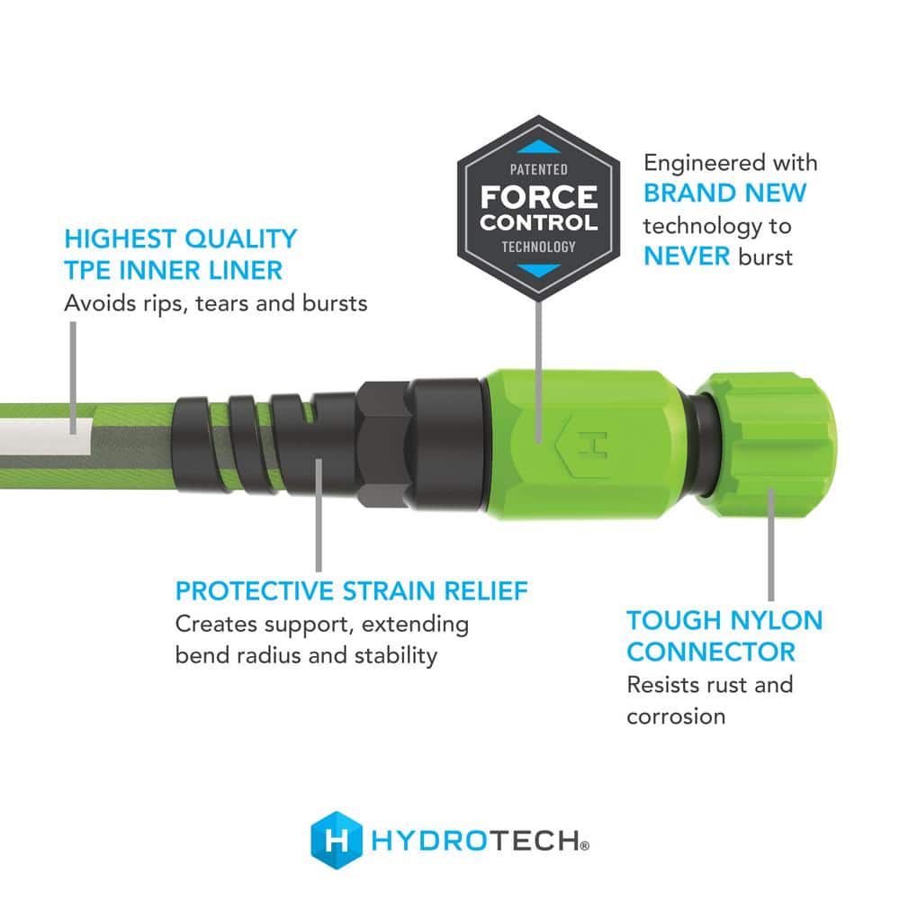 5/8 in. Dia x 50 ft. Flexible FlatJacket Garden Water Hose - Hercitys