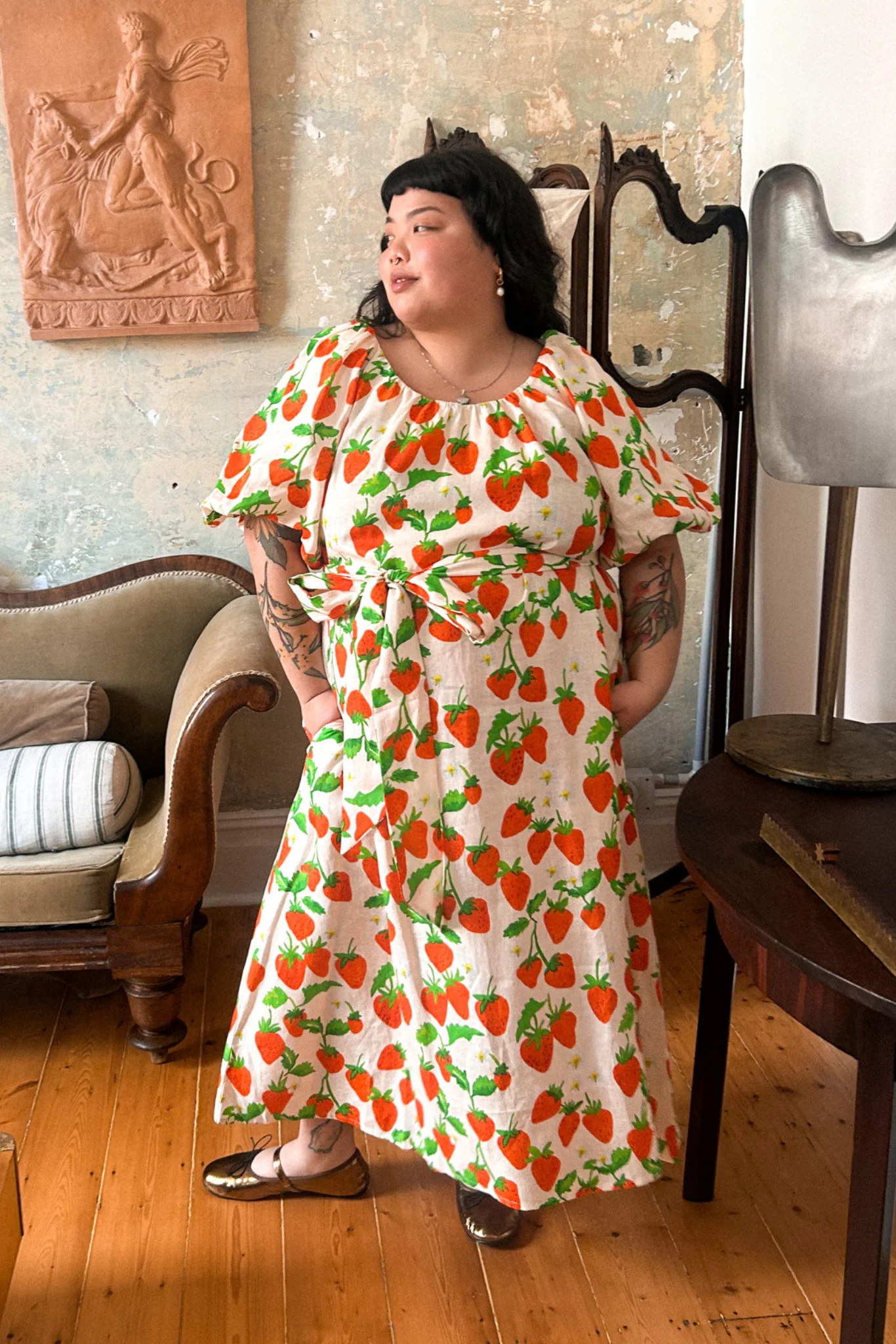 PETRINA DRESS - STRAWBERRY - Hercitys