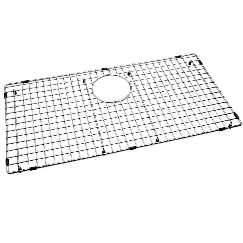 28.39-in x 14.17-in Rear Drain Heavy-Duty Stainless Steel Sink Grid NDG2915R - Hercitys