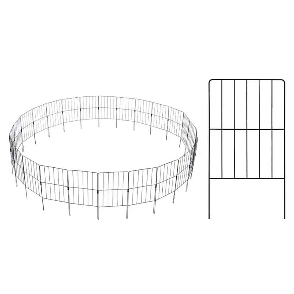 25 Pack Rustproof Decorative Garden Fence Set for Dog Flower bed Garden Fence - Hercitys