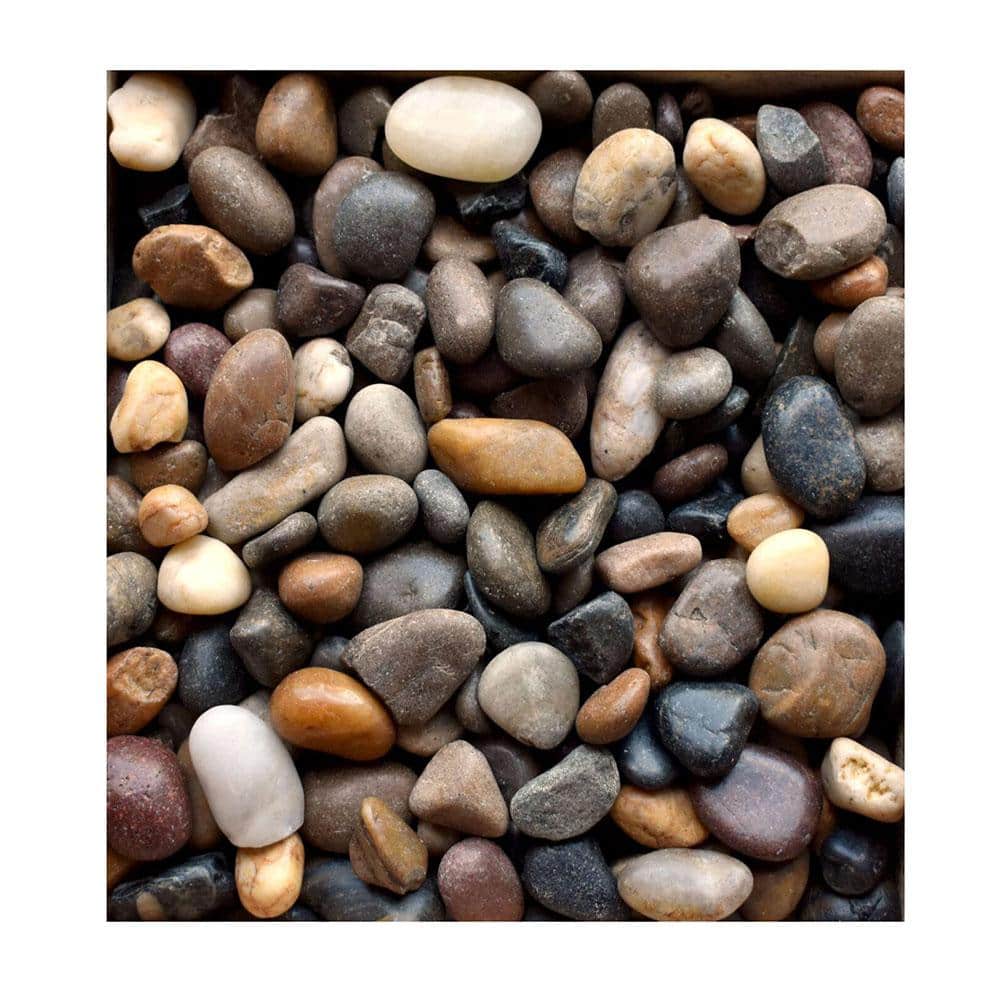0.125 cu. ft. 1/2 in. – 1 in. 10 lbs. Mixed Polished Rock Pebbles for Planters, Gardens, Aquariums and More - Hercitys