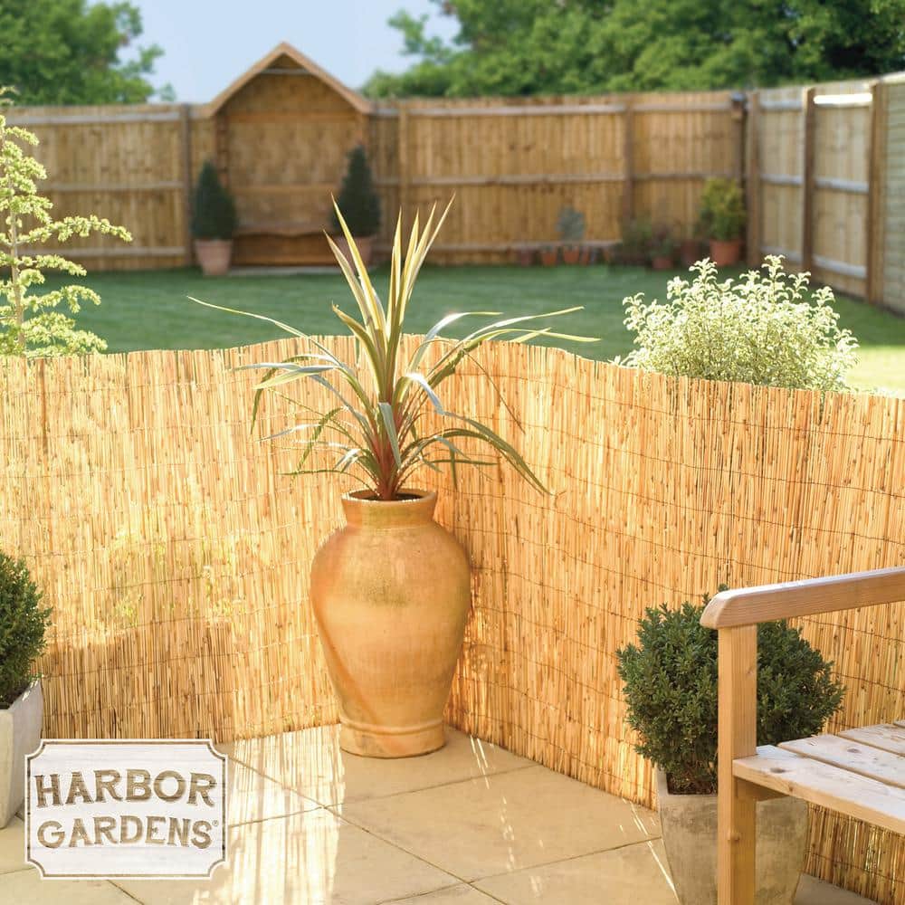 13 ft. L x 6 ft. x 6 ft. H Decorative Garden Reed Wood Fencing - Hercitys