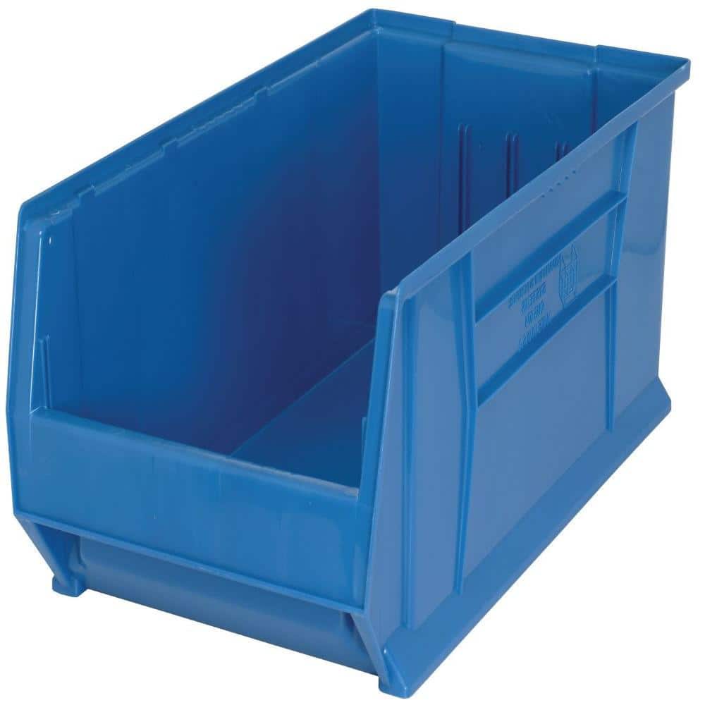 30 in. Quantum Hulk 24 Gal. Storage Tote in Blue (1-Pack) - Hercitys