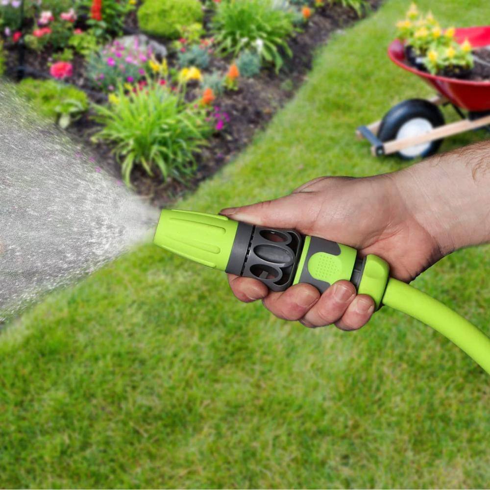 1/2 in. x 50 ft. Garden Hose Kit with Quick Connect Attachments, Heavy-Duty, Lightweight, ZillaGreen - Hercitys