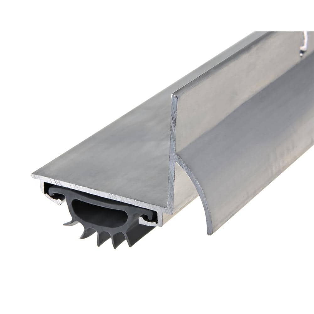 1-1/4 in. x 36 in. Silver Drip Cap L-Shape Door Bottom - Hercitys