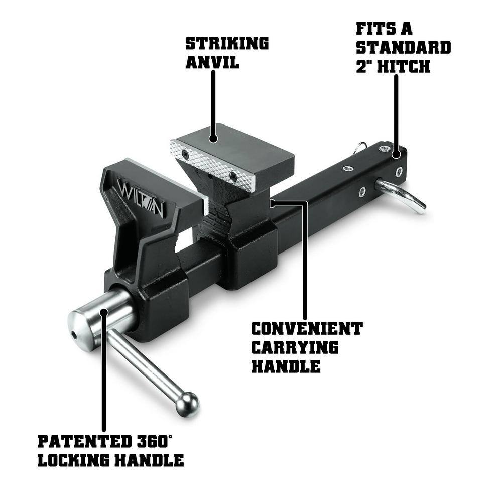 5 in. All Terrain ATV Truck Vise Hitch2Bench, 4-1/4 in. Throat Depth - Hercitys