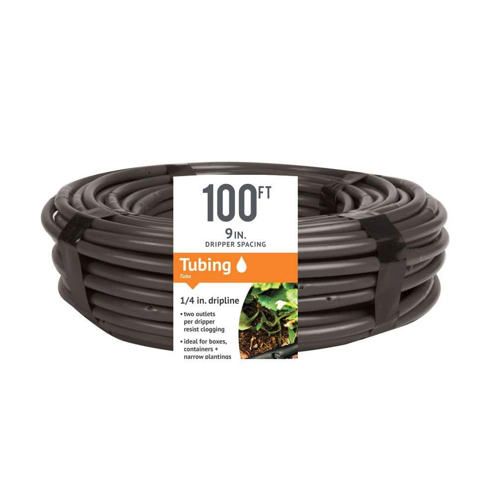 1/4 in. x 100 ft. Dripline with 9 in. Spacing and 0.5 GPH - Hercitys