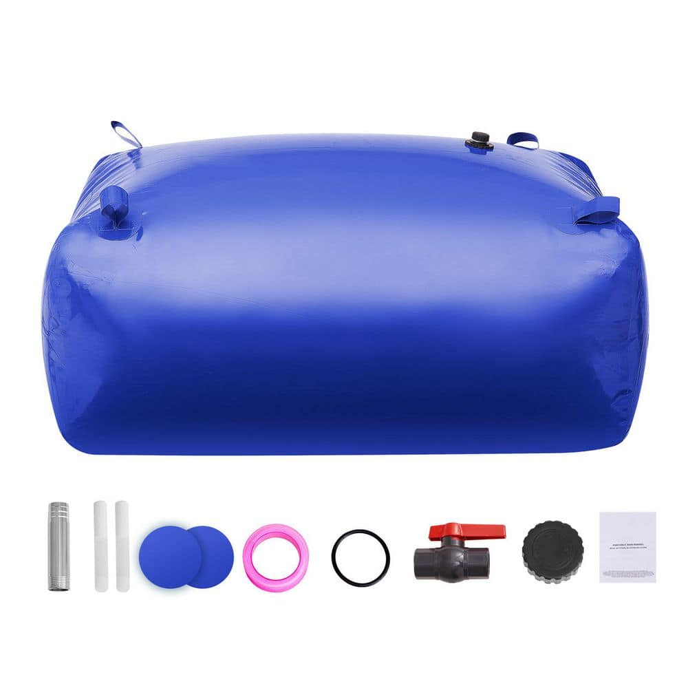 400L/105.7 Gal. Water Storage Bladder Collapsible RV Water Tank Portable PVC Soft Water Bag for Camping, Fire Prevention - Hercitys