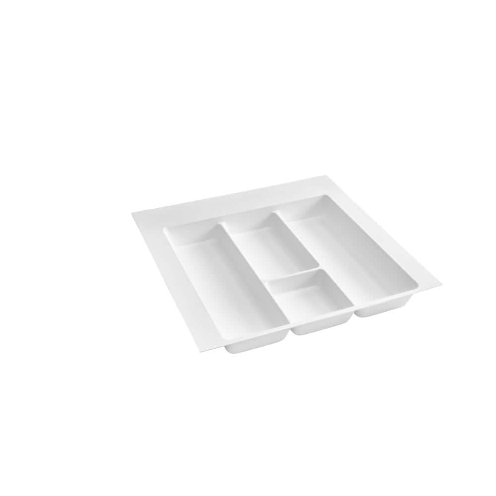2.375 in. H x 21.875 in. W x 21.25 in. D Extra Large White Utility Tray Drawer Insert - Hercitys