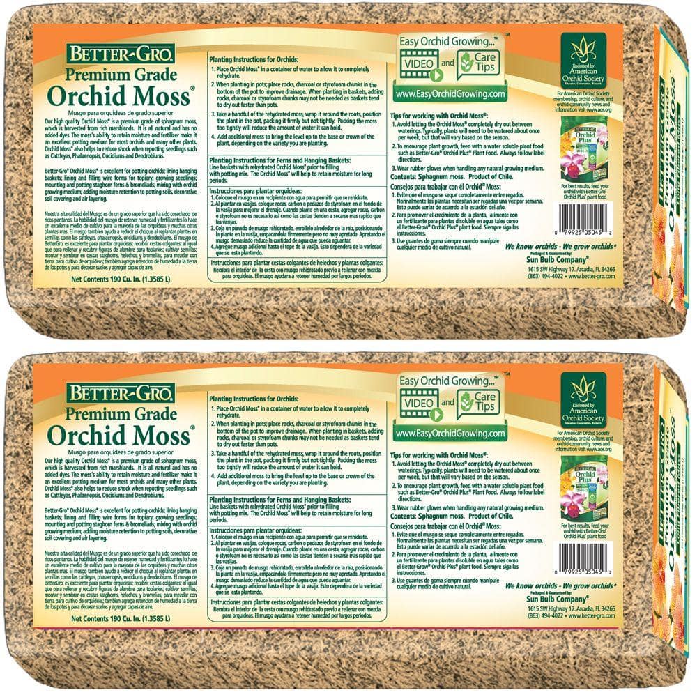 1/8 cu. ft. Premium Grade Orchid Moss (2-Pack) - Hercitys