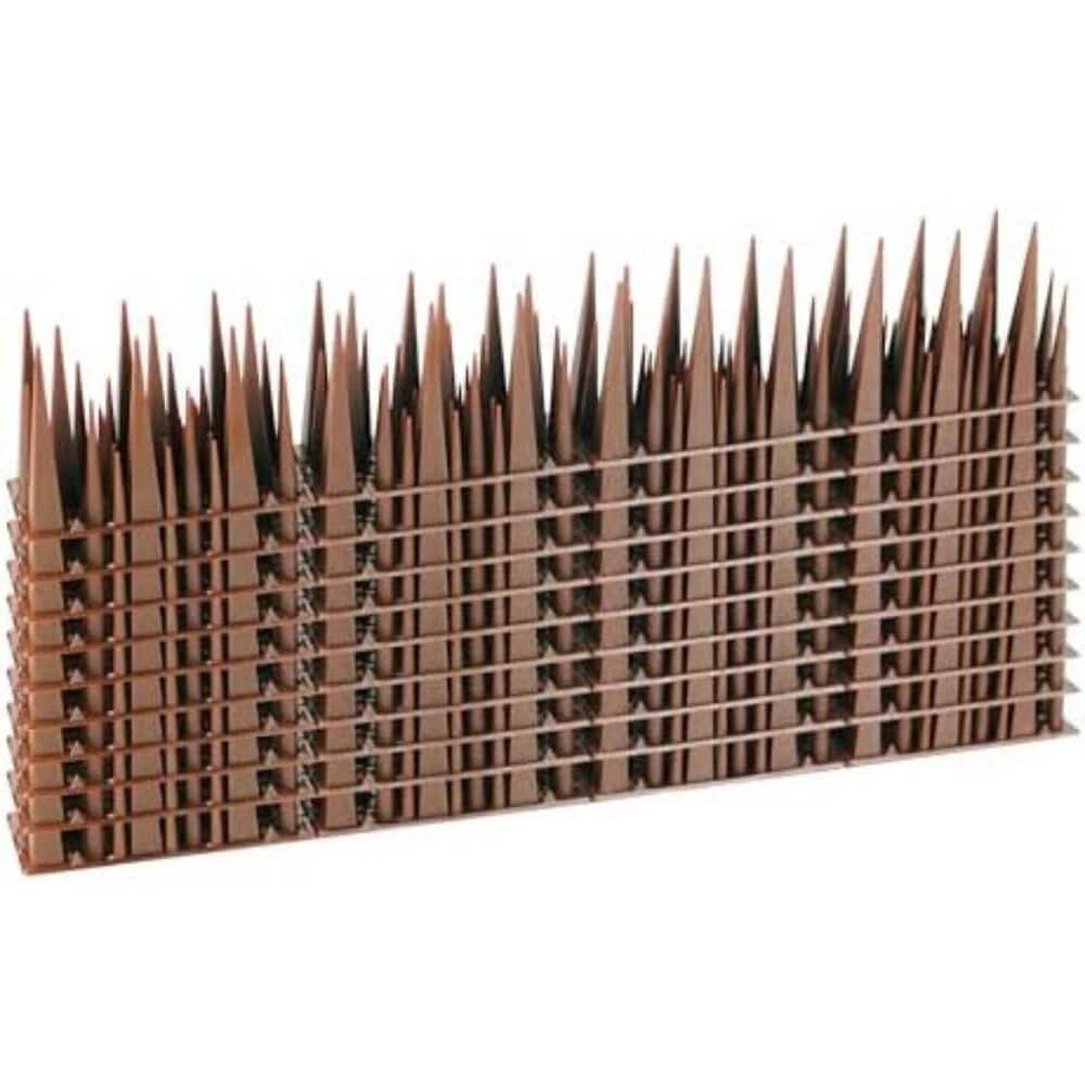4-Stage Tall Bird Spikes Deterrent Plastic Anti Bird Spikes for Outdoor Use (10-Pack) - Hercitys