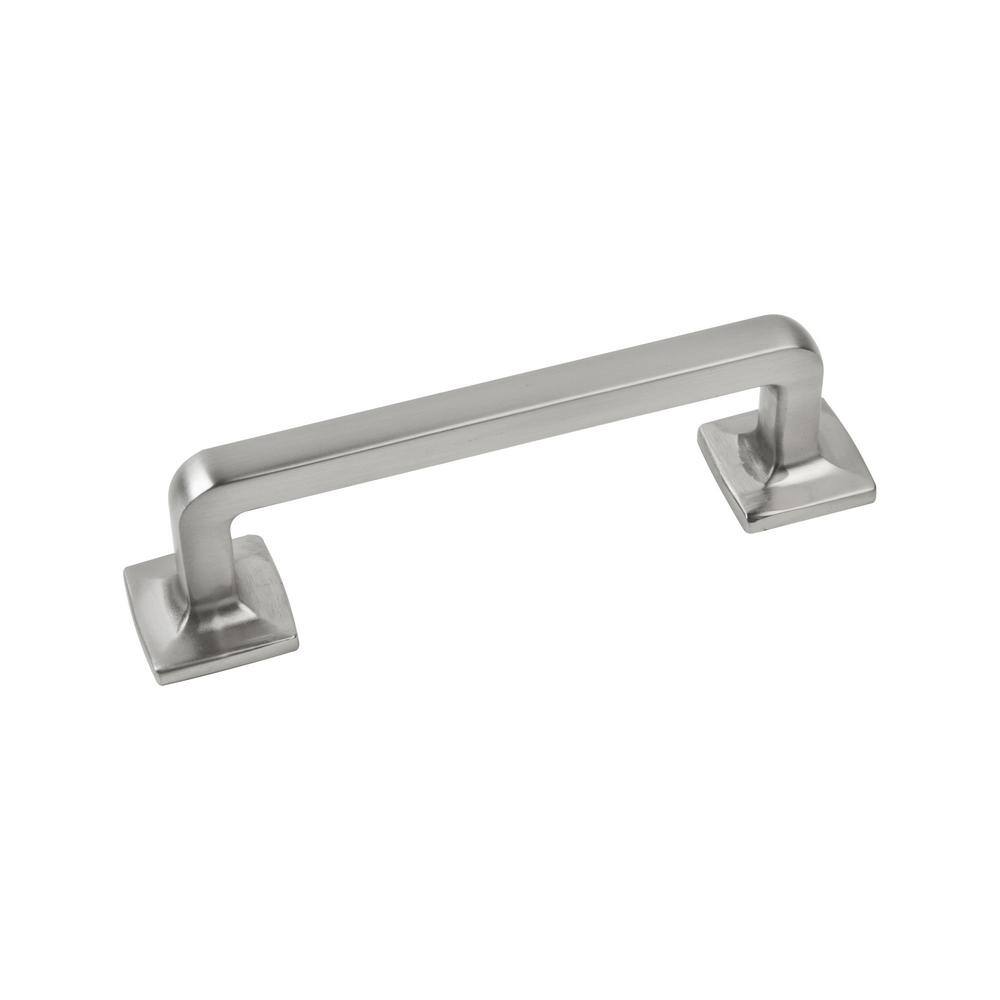 10-Pack Boise 3-1/2 in. (89 mm) Center-to-Center Traditional Satin Nickel Bar Drawer Pull - Hercitys