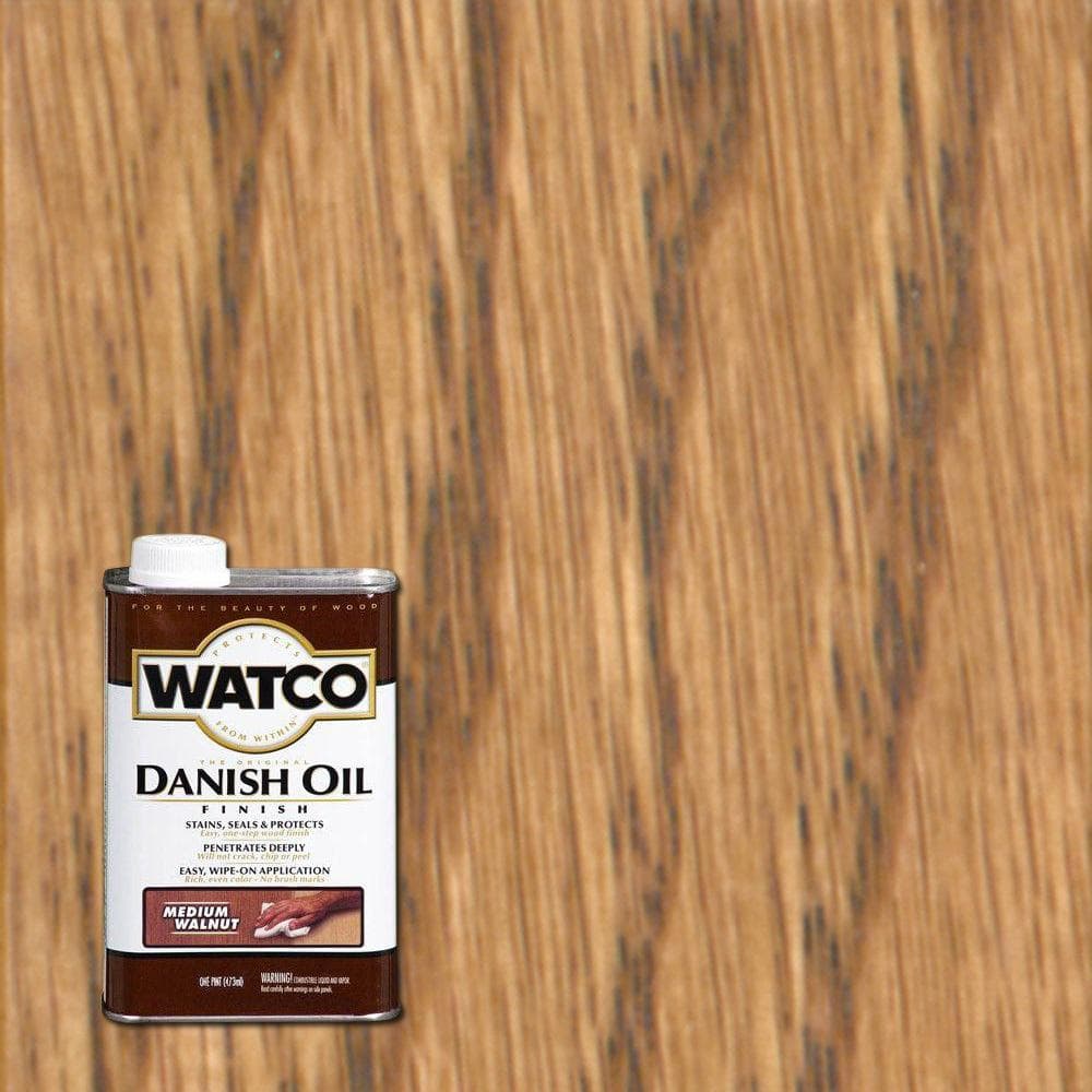 1 Pint Medium Walnut Danish Wood Sealer Oil/Conditioner (4 Pack) - Hercitys