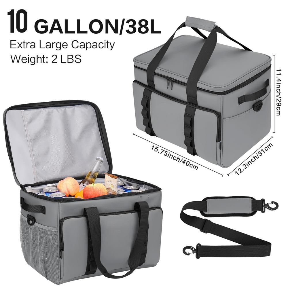 40 qt. Insulated Collapsible Soft-Side Cooler Over 12-Hours of Superior Insulation for Travel or Outdoor Activities - Hercitys