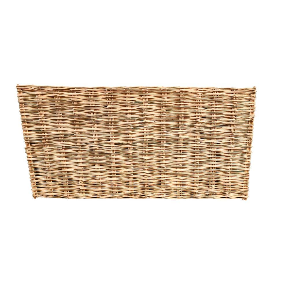 36 In. H Debarked Willow Wood Hurdle Panel Garden Fence - Hercitys