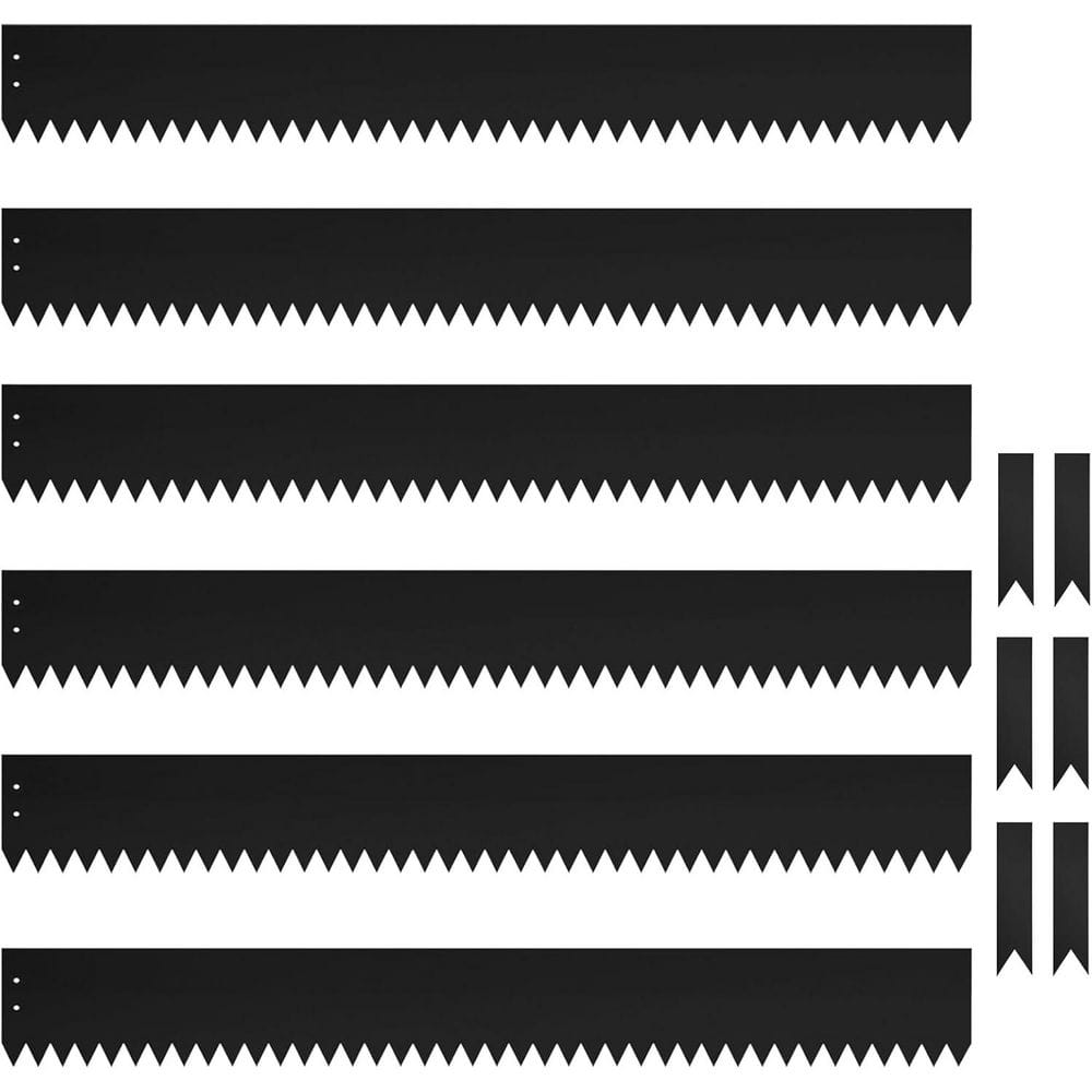 40 in. x 4 in. Steel Garden Edging with Matte Finish, 6-Piece Set - Hercitys