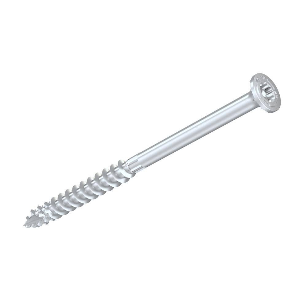0.276 in. x 6 in. T-50 6-Lobe, Washer Head, Strong-Drive SDWS Timber Screw, Type 316 Stainless Steel (30-Pack) - Hercitys