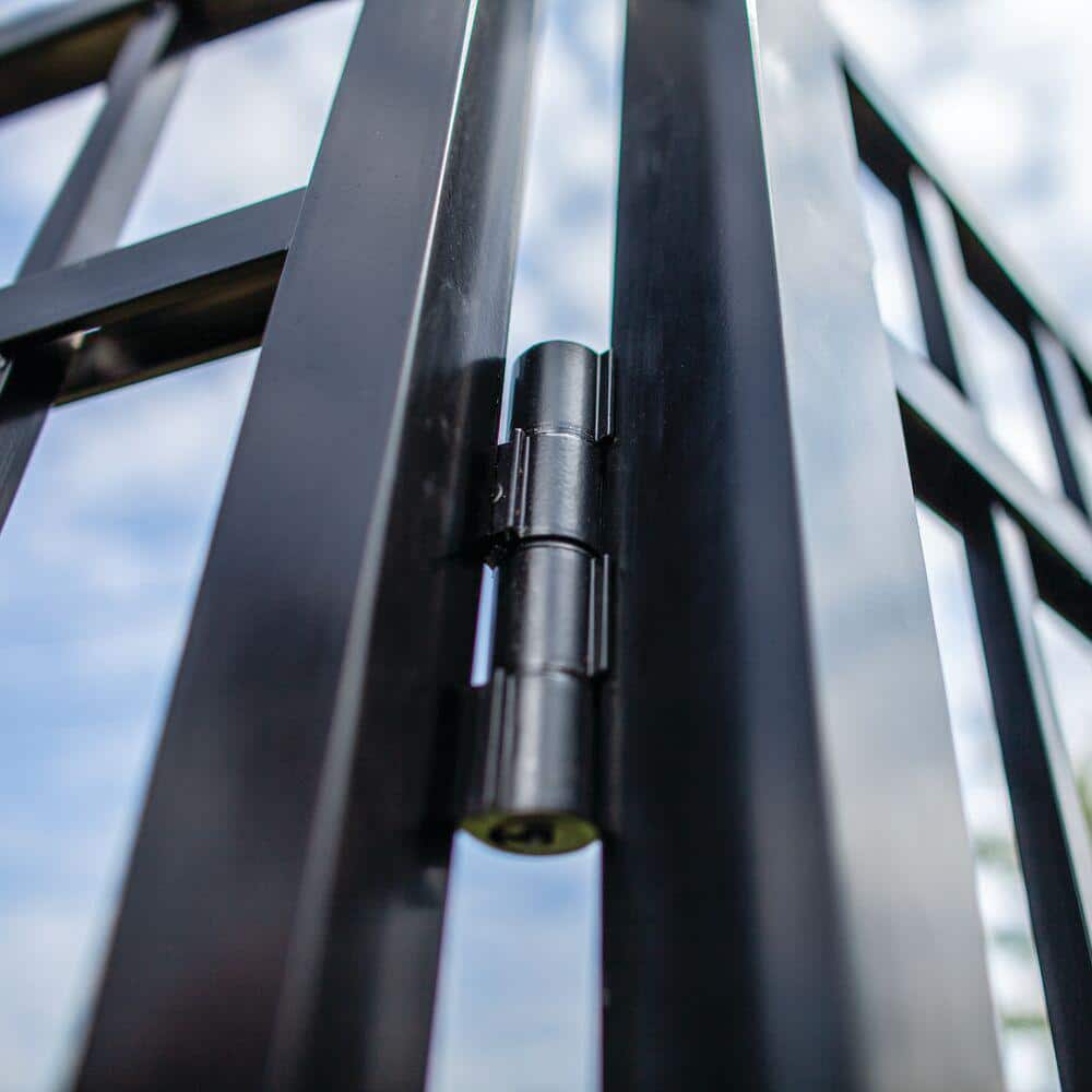 3.125 in. x 4.875 in. Aluminum Black Standard Butterfly Hinge (2-Pack) - Hercitys