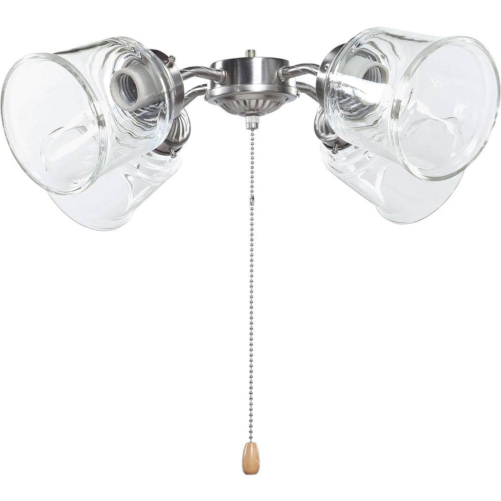 4PK-Lighting Accessory-Replacement Glass- Clear – 2-1/4 in.Fitter, 4-3/4 in.H x 4-3/8 in.Dia. - Hercitys