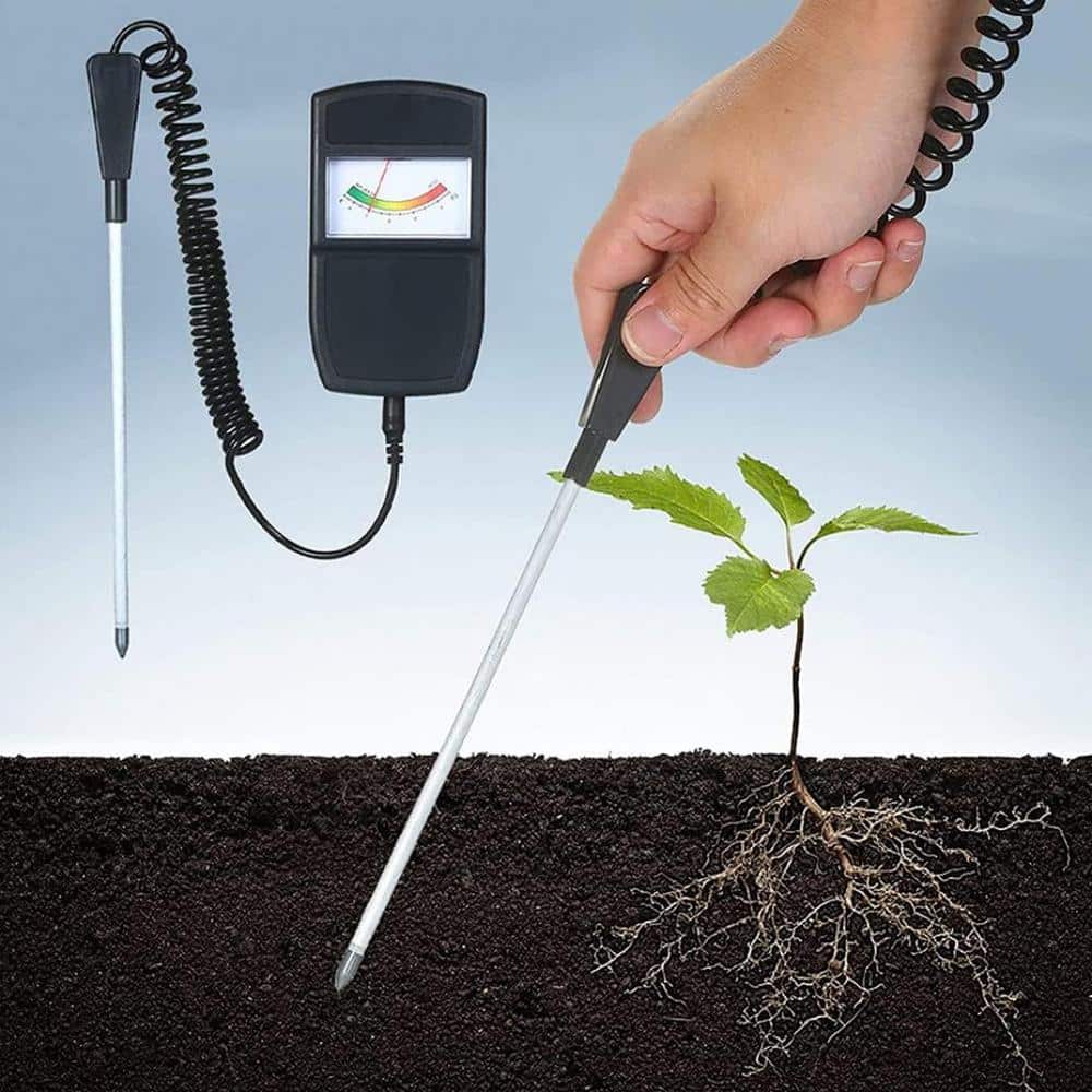 2-in-1 Needle Type Soil Meter Moisture Acidity Alkalinity Analyzer Acidity Tester for Plant Care, Plant Soil Tester - Hercitys