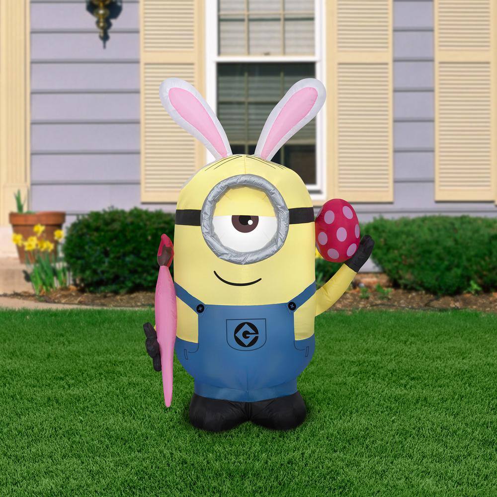 48 in. Inflatable Easter Minion Stuart - Hercitys