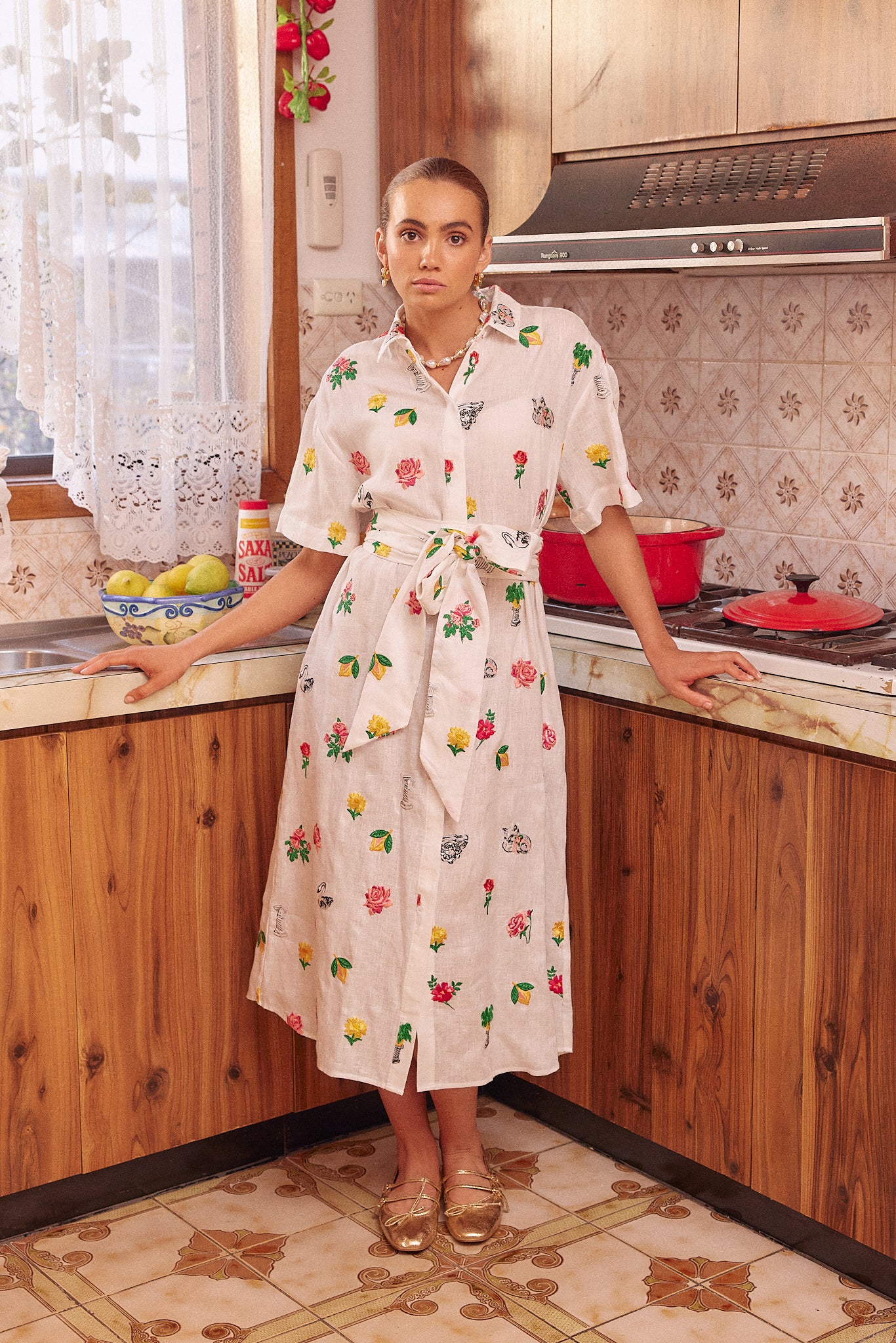 ALFRESCO DRESS - SUBURBIA EMBROIDERY - Hercitys