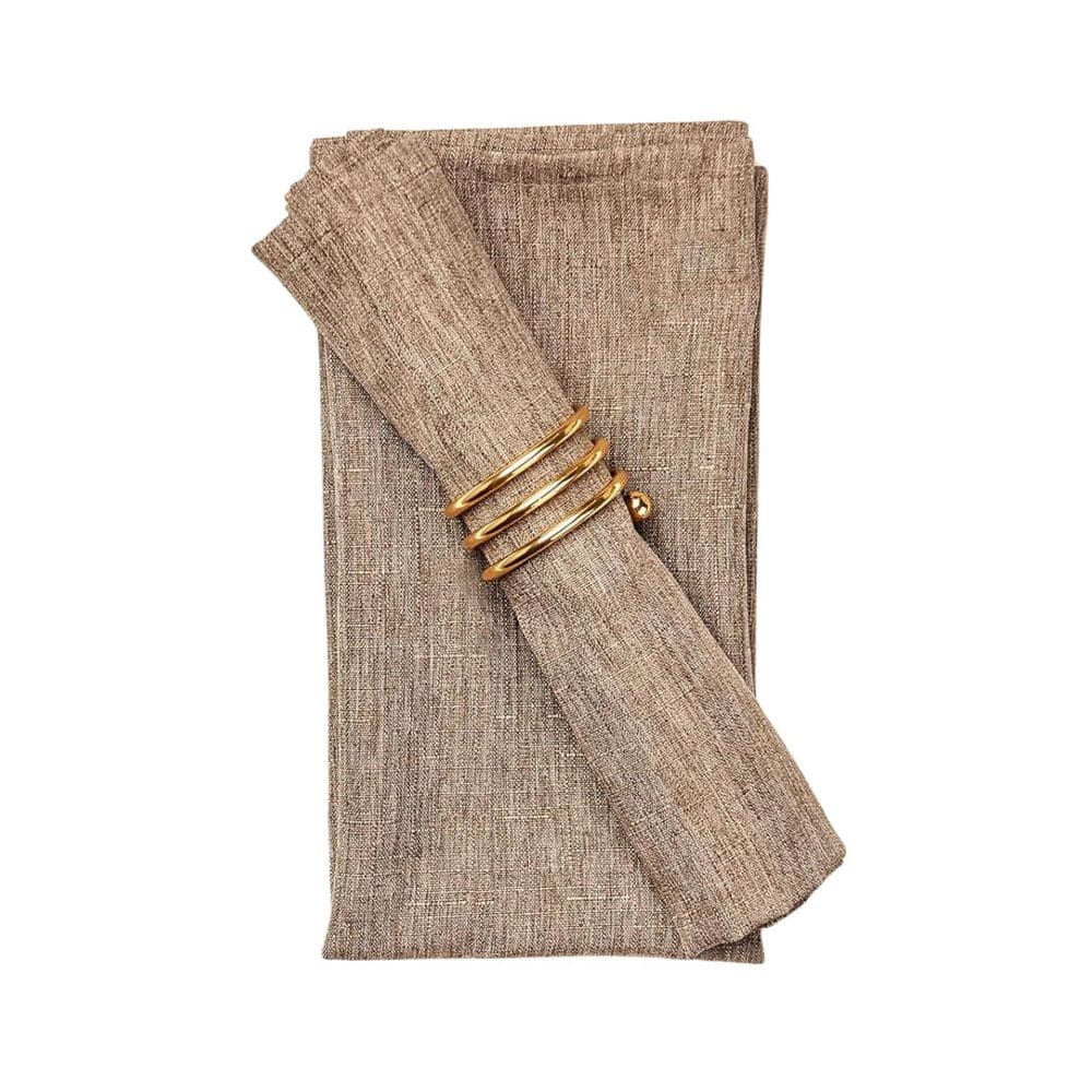 17 x 17 Inch Solid Washable Linen Style Napkins, Soft Table Napkin for Wedding Set of 6 in Grays - Hercitys