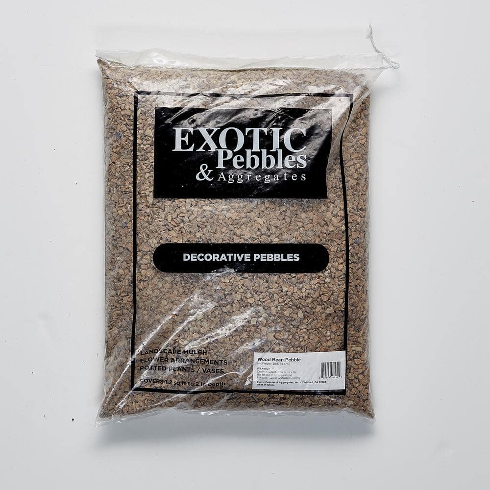 1/5 in. Wood Bean Pebble (20 lbs. Bag) - Hercitys