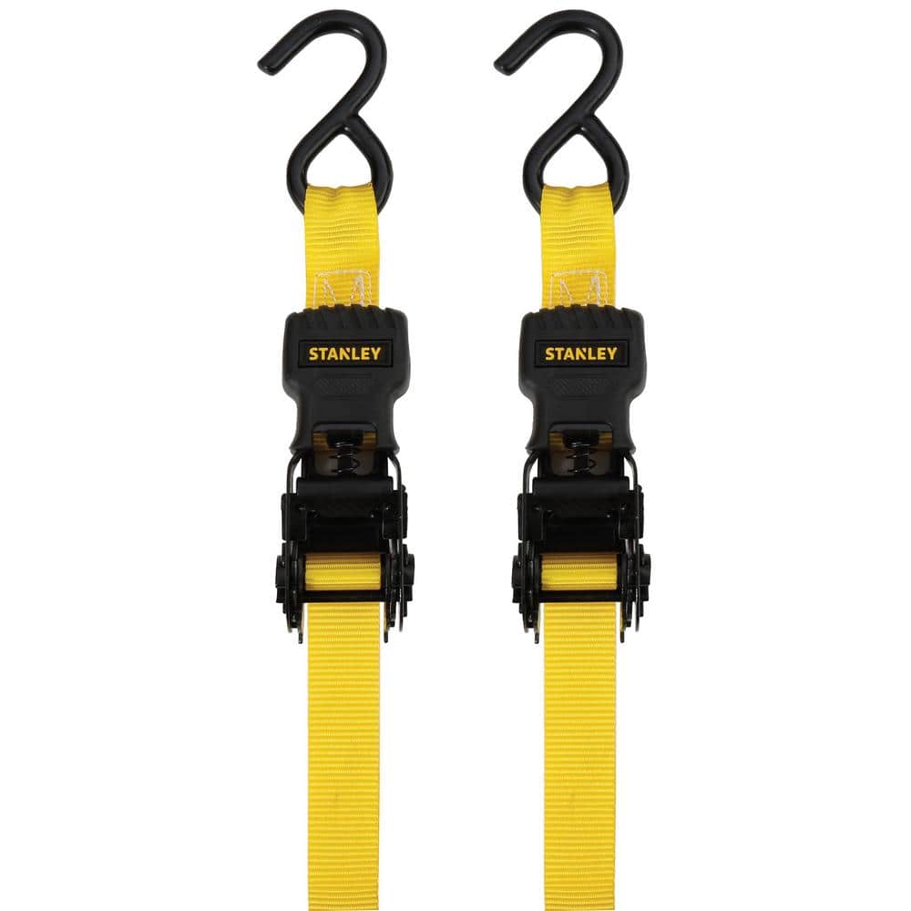 1 in. x 12 ft. / 1500 lbs. Break Strength Ratchet Straps (2-Pack) - Hercitys