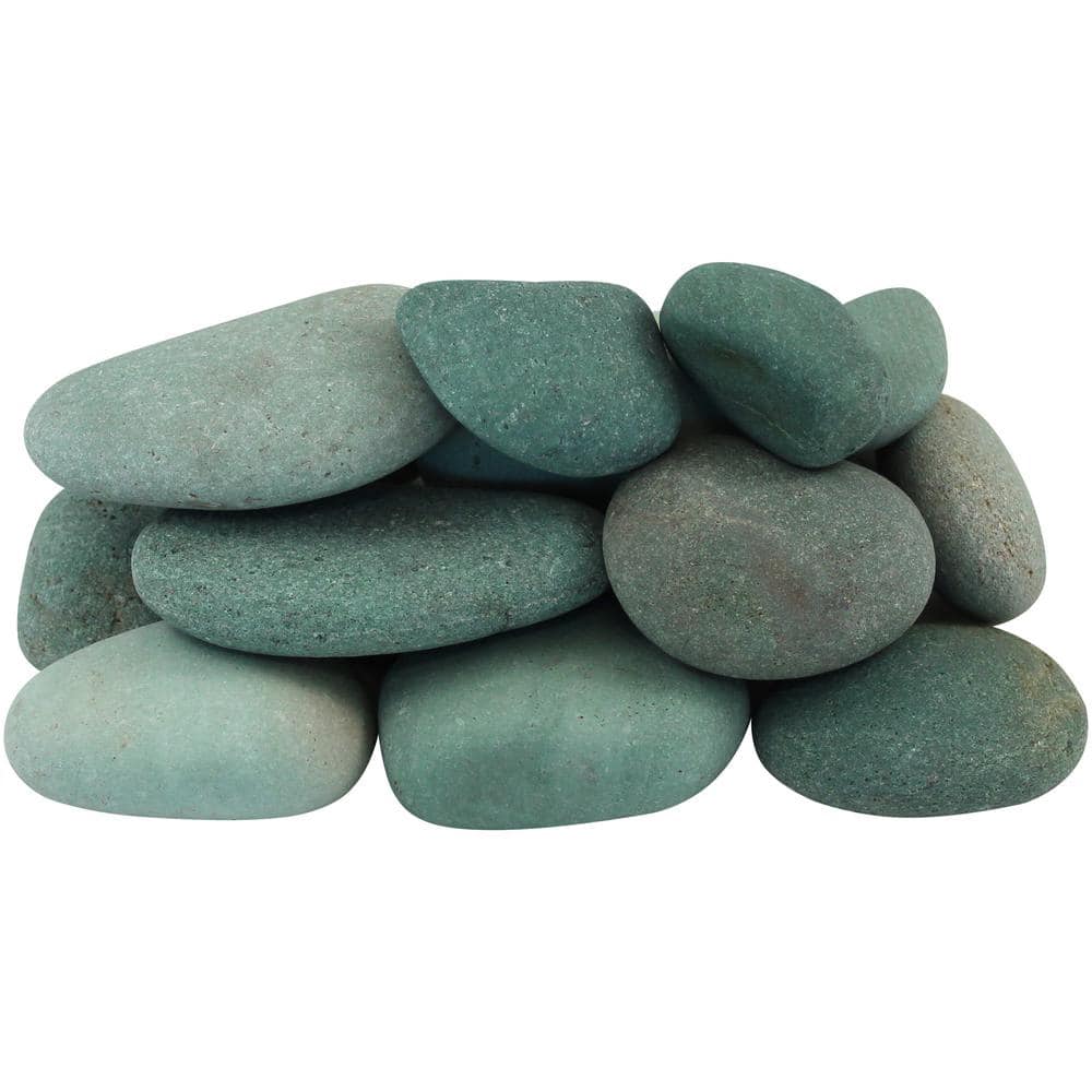 0.4 cu. ft. 1 in. x 3 in. Tahiti Green Beach Pebbles - Hercitys