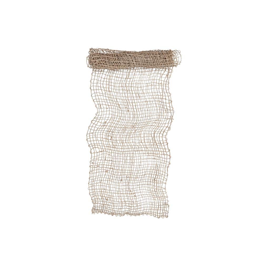 14 in. W x 72 in. L Brown Natural Basketweave Banana Leaf Table Runner - Hercitys