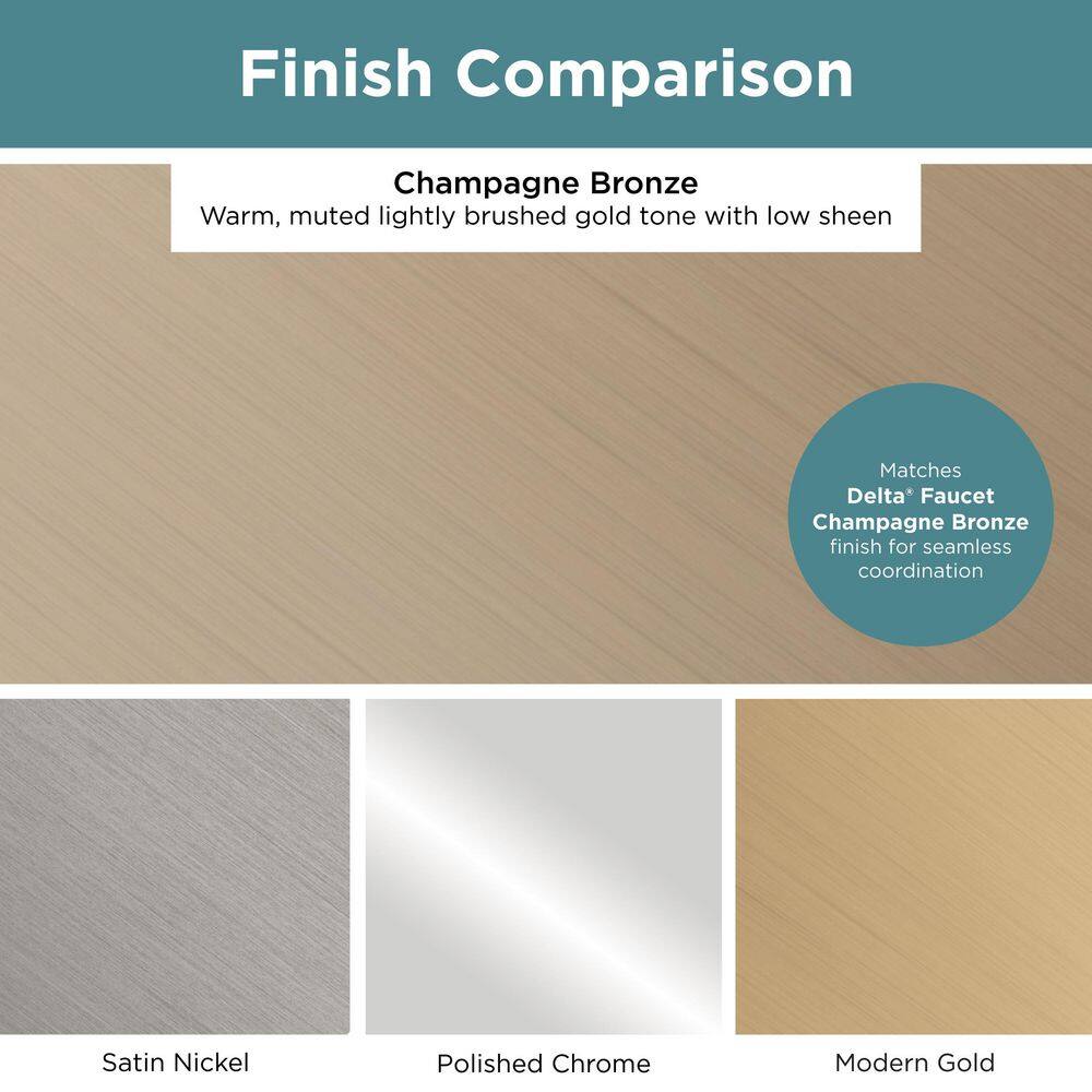 (25-Pack) Drum 1-1/4 in. (32 mm) Modern Champagne Bronze Round Cabinet Knobs - Hercitys