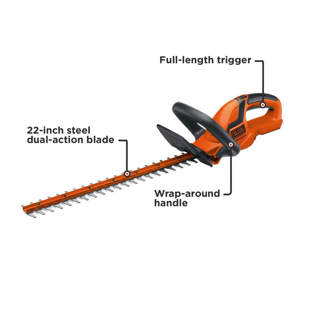 20V MAX 22in. Cordless Battery Powered Hedge Trimmer (Tool Only) - Hercitys
