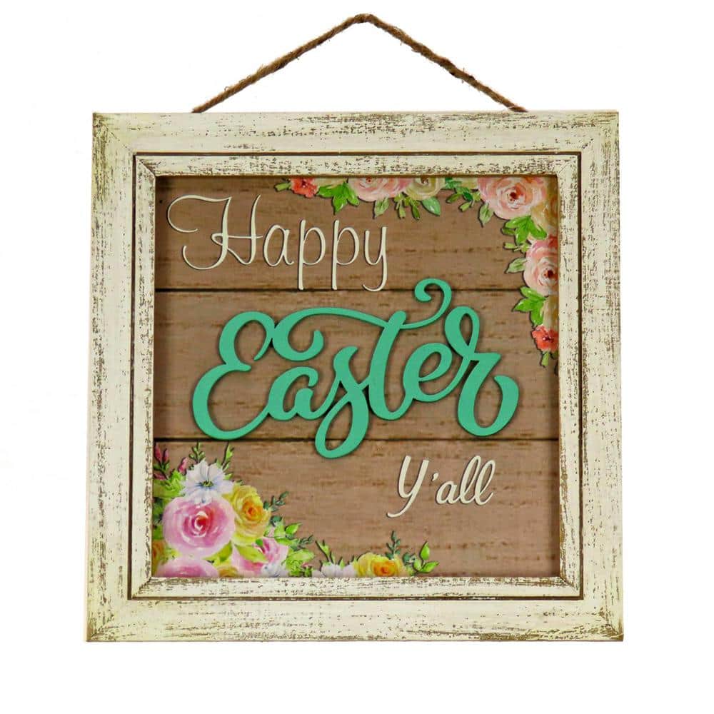 10 in. Happy Easter Y’all Wall Sign - Hercitys