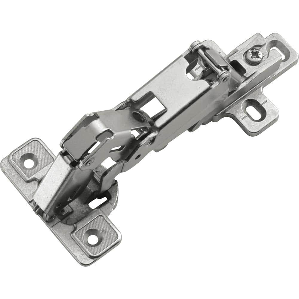 2 in. x 0.5 in. Bright Nickel 165 Degree Opening Euro Full Overlay Hinge - Hercitys