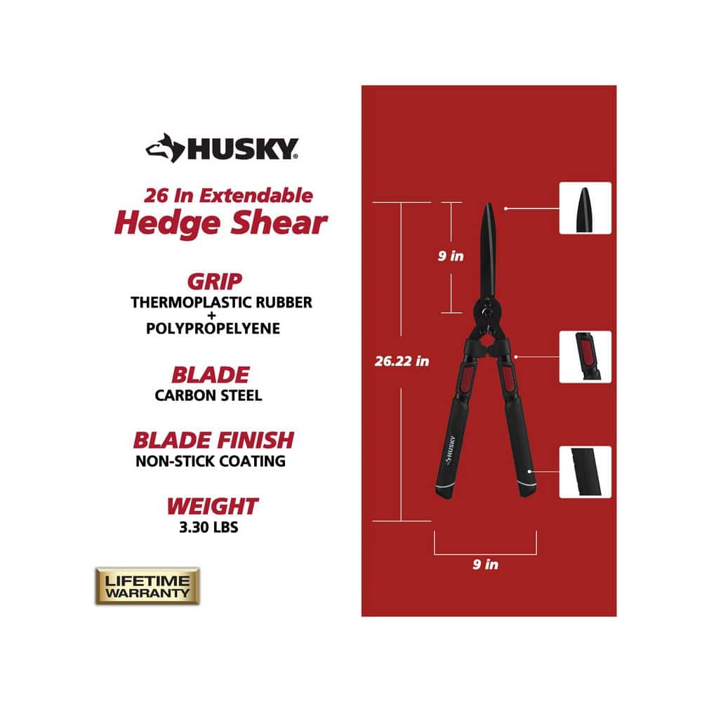 26 in Extendable Hedge Shear - Hercitys