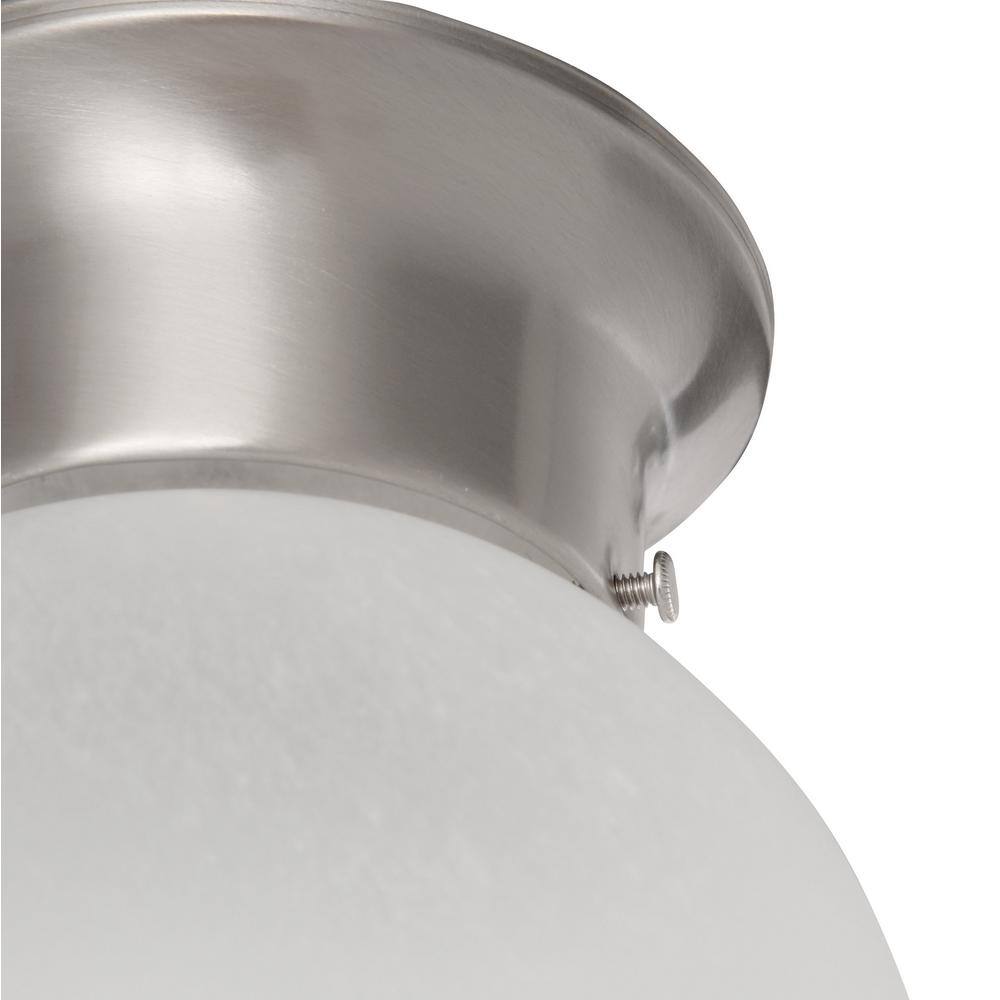 1-Light Brushed Nickel Flushmount - Hercitys