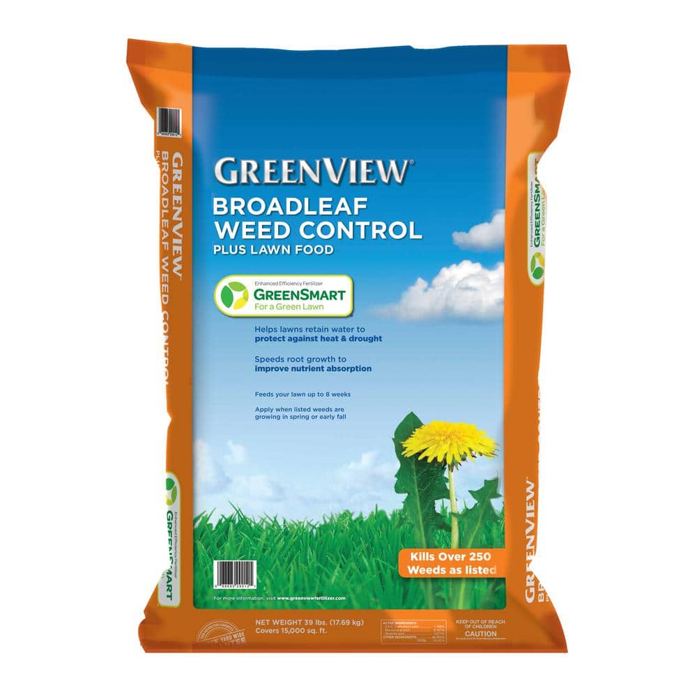 39 lbs. Weed and Feed, Covers 15,000 sq. ft. (27-0-4) - Hercitys
